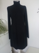 Esprit długi czarny sweter damski tunika golf r XL