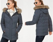 POLARINO KURTKA DAMSKA MARKOWA PARKA OCIEPLANA GRANATOWA KAPTUR 36