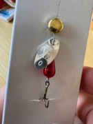 Mepps XD srebrny / czerwony nr 0