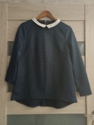 Eleganckz bluzka z białym kołnierzykiem