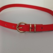 **lakierowany czerwony PASEK do sukienki 94 x 1,5 cm