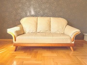 Komplet wypoczynkowy ze skóry KLER