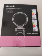 Lusterko kosmetyczne LED Auxmir BM-2403 – podświetlane, składane,