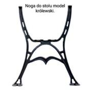 Zeliwna noga do stołu.