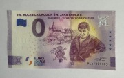 0 EURO 100.ROCZNICA URODZIN ŚW.JANA PAWŁA II POLSKA 2020 ANNIVERSARY