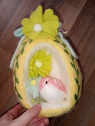 Nowa filcowa ozdoba wielkanocna jajko