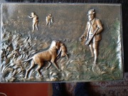 Płaskorzeźba relief obraz  myśliwski antyk