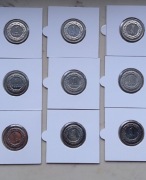 1 zł złoty 2008, 2010 i 2012 r 9 Pięknych Menniczych Monet