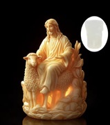 JEZUS PASTOWNIK forma silikonowa 9*6.5 do Odlewów Świec Mydła Gipsu Żywic 