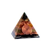 Orgonit Mini Piramida Piryt Cytryn Rubelit Oliwin Obsydian Aurum Opulentiae