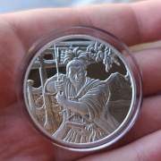 Fiji Fidżi 2022 Samuraj 1 oz srebro 