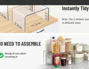 Organizery dwie sztuki podstawki gablotki