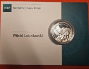 Moneta 10zł Srebrna Mennicza - Witold Lutosławski