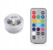 LED Wodoodporne lampki LED, w zestawie 6 sztuk plus dwa piloty 