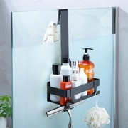 Cooeco Półka prysznicowa do zawieszenia na drzwiach czarny