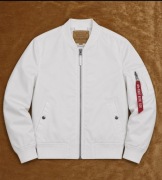 Alpha industries biała L jak nowa flyers bomberka