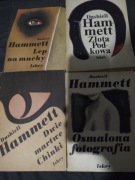 Dashiell Hammett -zestaw 4szt-Zlota podkowa, Osmolona Fotografia,Lep na muc