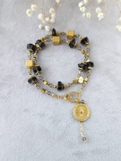 Kwarc dymny, hematyt, stal UNIKAT premium 