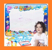 MATA WODNA DO MALOWANIA RYSOWANIA WODĄ DUŻA DLA DZIECI ZESTAW XXL PIECZĄTKI