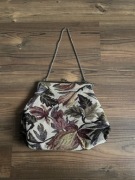 Żakardowa torebka w kwiaty