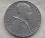 Watykan - PIUS XII - 5 lirów - 1951r.