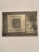 Penny Black. Klipa 100 X 70 mm. Miedź sreb. patyna. Gyges