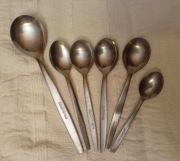 12 sztuk - łyżka,łyżeczki,widelec PRL, WSS Społem, GS, SAM, Gastronomia