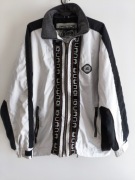 Biała ocieplana kurtka oversize L/ XL Iguana Vintage Retro Streetwear 