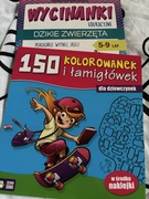 Kolorowanki, łamigłówki i wycinanki zestaw 2 szt.