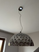 Lampa wisząca srebrno-fioletowa