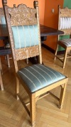 Krzesła dębowe ręczna snycerka