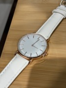 Zegarek Damski, biało złoty