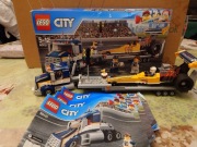LEGO City 60151 Transporter dragsterów, 100% kompletny