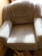 Fotele z fikcją spania 2 szt +stolik kawy