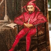 Stańczyk, akwarela, rok powstania 2020