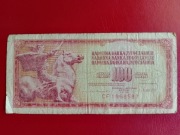 Jugosławia 100 Dinar 1981r. P-90b Obiegowy 