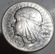 Srebrna moneta 5 zł 1934 Głowa kobiety Polonia