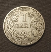 Moneta 1 Marka 1885 rok mennica (A) Niemcy, srebro