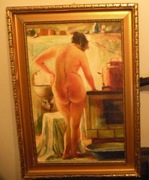 Duży obraz AKT OLEJ.