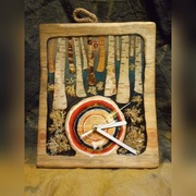 Ozdobny zegar - 100% ręczne wykonanie