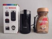 Młynek do kawy Bosch + kawa rozpuszczalna Nescafe Crema 200g