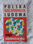 Polska Rzeczpospolita Ludowa mapa 1975