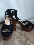 Sandały na słupku/rozmiar 40,5/nowy bez metki/justFab