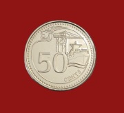 Moneta 50 centów 2014, Singapur