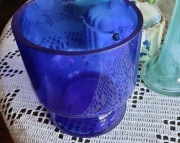 ART DECO .cobaltowe ,grube masywne  