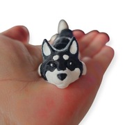 Brelok z psem, do kluczy, na prezent, HUSKY