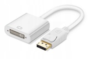 Adapter przejściówka DisplayPort do DVI biały
