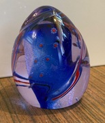 Śliczny szklany przycisk do papieru ozdoba 