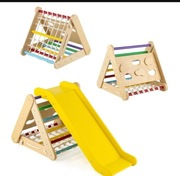 Drewniany plac zabaw 4 w 1