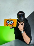 SPONGEBOB Kanciastoporty - TUFTING- ręcznie szyty dywanik/ozdoba - PREZENT